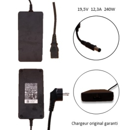 Chargeur Original Dell 240W- 19.5V / 12.3A - 7,4 x 5,0 mm
